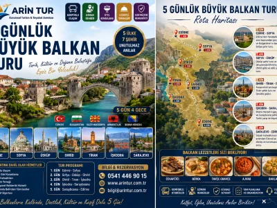 5 Günlük Büyük Balkan Turu