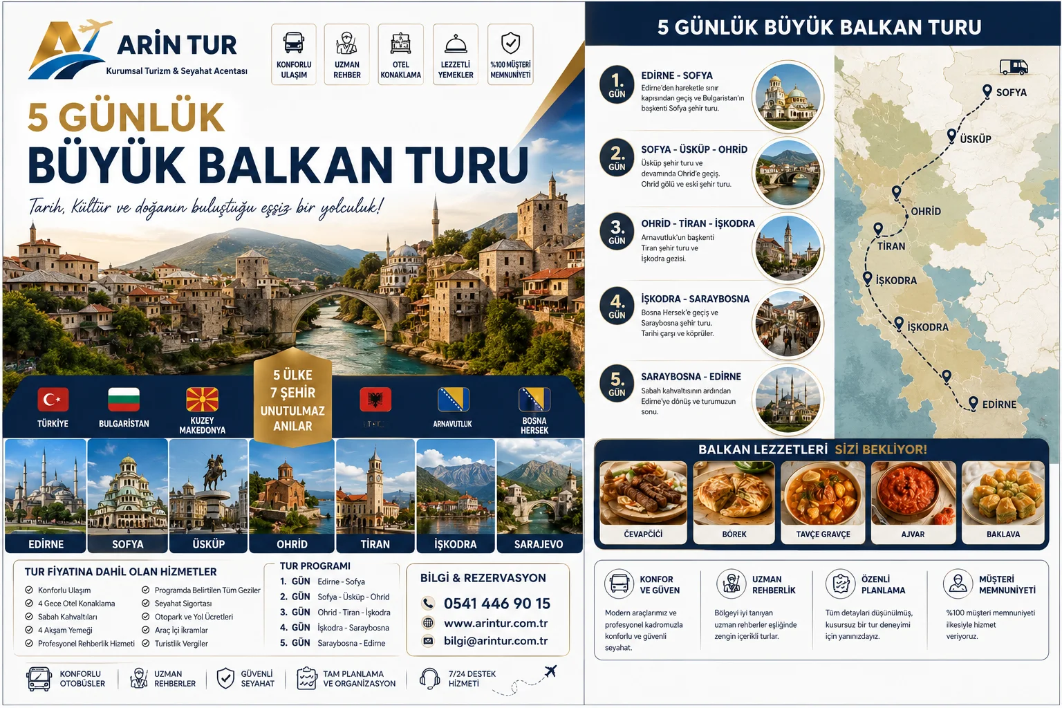 5 Günlük Büyük Balkan Turu